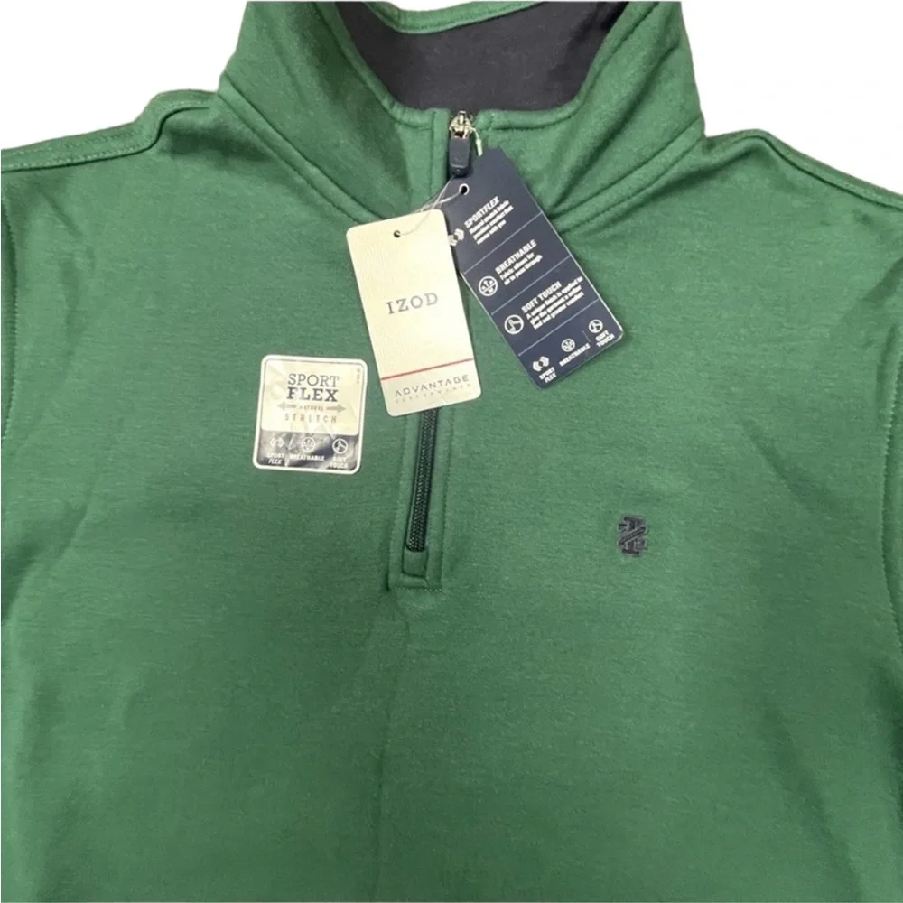 IZOD 1/4 Zip Pullover Sportflex Sweater Fleece